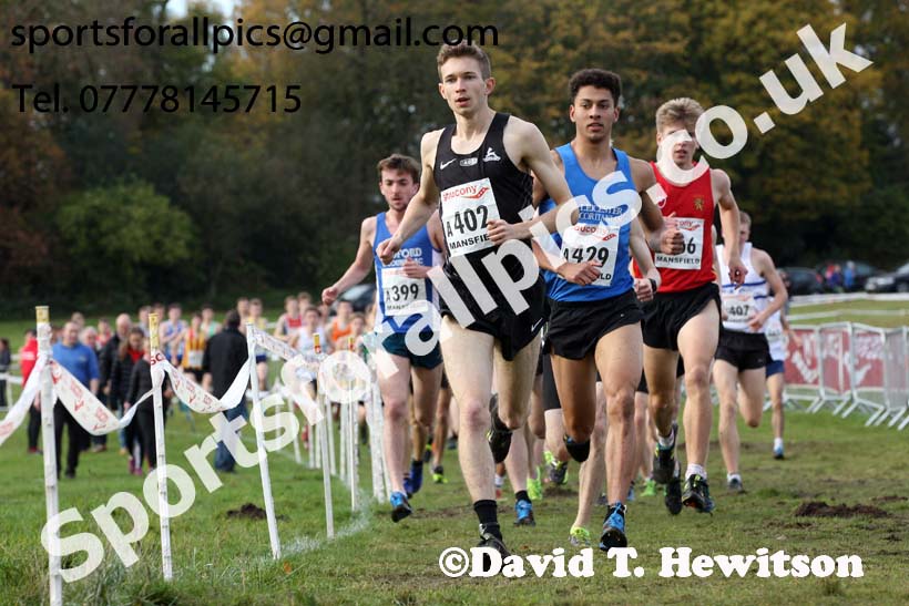Mens junior National Cross Country Relay, Berry Hill Park, Mansfield. Photo:  David T. Hewitson/Sports for All Pics